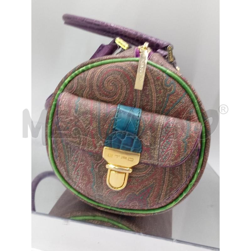 BORSA DONNA BAULETTO ETRO CON INSERTI VERDI SU MANICI | Mercatino dell'Usato Moncalieri bengasi 4