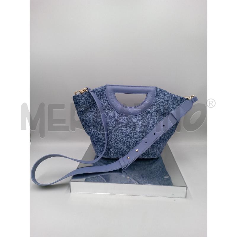 BORSA DONNA BORBONESE BLU A MANO E TRACOLLA | Mercatino dell'Usato Moncalieri bengasi 2