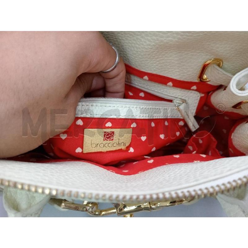 BORSA DONNA BRACCIALINI CREMA LITTLE ANGEL TITTI | Mercatino dell'Usato Moncalieri bengasi 5