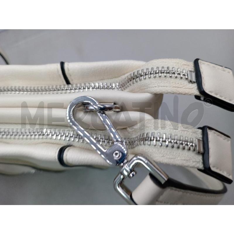 BORSA DONNA CALVIN KLEIN BIANCA RIGHE NERE | Mercatino dell'Usato Moncalieri bengasi 4