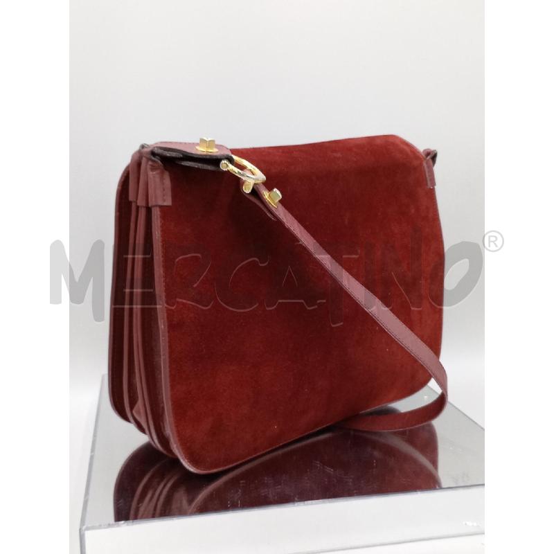 BORSA DONNA CARTIER POSTINA PELLE E VELLUTO VINTAGE  | Mercatino dell'Usato Moncalieri bengasi 1