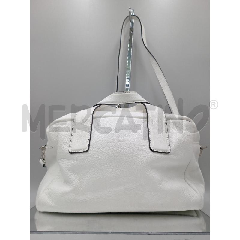BORSA DONNA COCCINELLE BIANCA PELLE A MANO E TRACOLLA | Mercatino dell'Usato Moncalieri bengasi 2