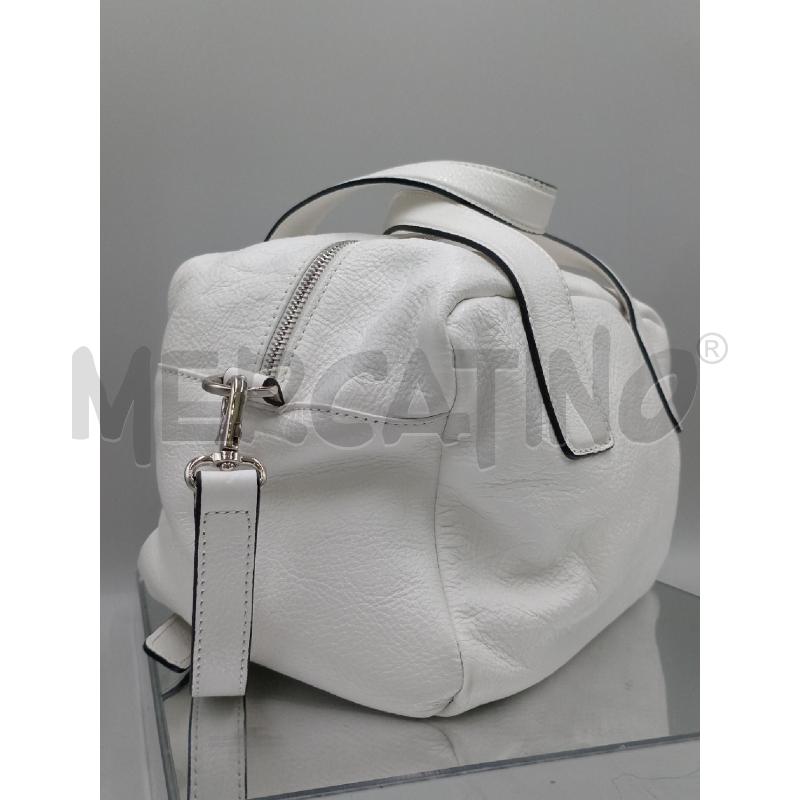 BORSA DONNA COCCINELLE BIANCA PELLE A MANO E TRACOLLA | Mercatino dell'Usato Moncalieri bengasi 4