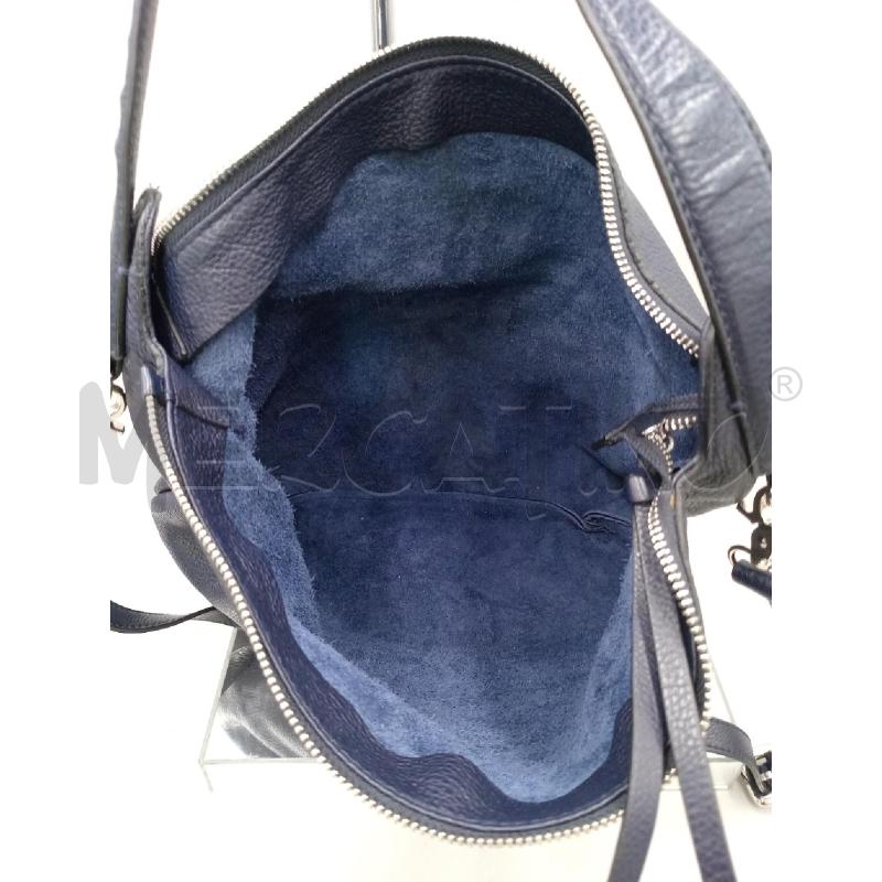 BORSA DONNA COCCINELLE PELLE BLU A SPALLA CON TRACOLLA | Mercatino dell'Usato Moncalieri bengasi 4