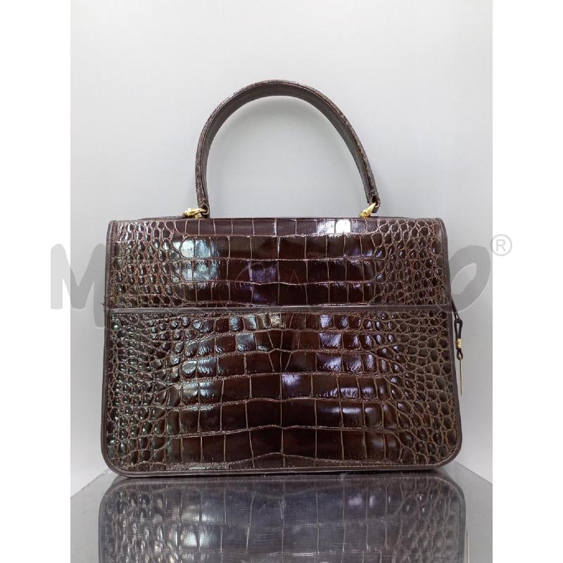 BORSA DONNA COCCODRILLO MARRONE | Mercatino dell'Usato Moncalieri bengasi 2