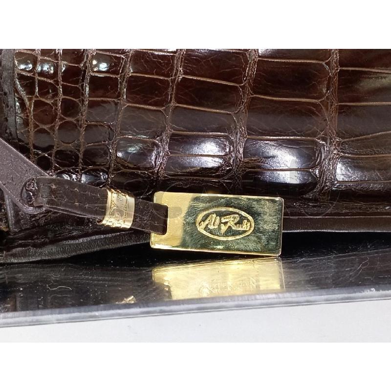 BORSA DONNA COCCODRILLO MARRONE | Mercatino dell'Usato Moncalieri bengasi 4