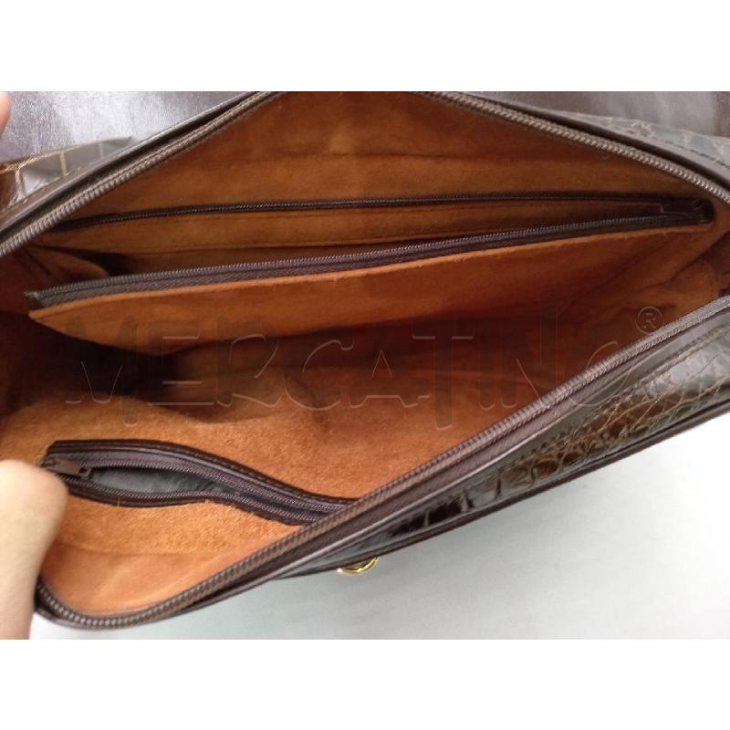 BORSA DONNA COCCODRILLO MARRONE | Mercatino dell'Usato Moncalieri bengasi 5