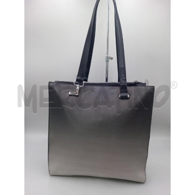 BORSA DONNA CROMIA GRIGIO NERA | Mercatino dell'Usato Moncalieri bengasi 2