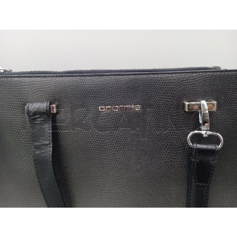 BORSA DONNA CROMIA GRIGIO NERA | Mercatino dell'Usato Moncalieri bengasi 5