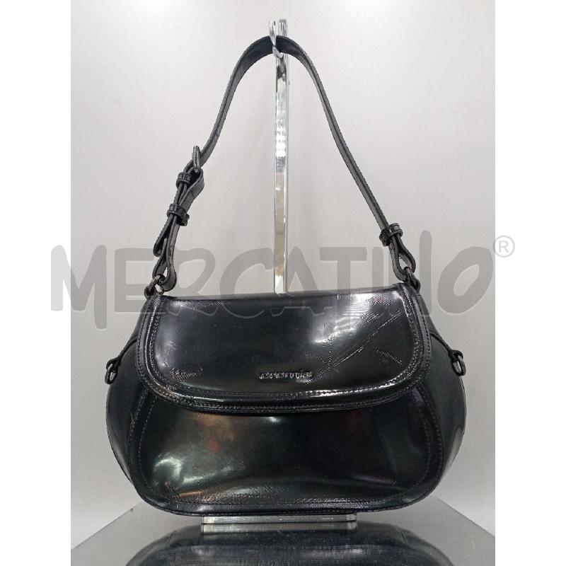 BORSA DONNA CROMIA NERA LUCIDO A SPALLA | Mercatino dell'Usato Moncalieri bengasi 1