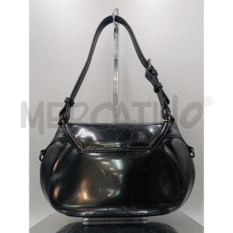 BORSA DONNA CROMIA NERA LUCIDO A SPALLA | Mercatino dell'Usato Moncalieri bengasi 2