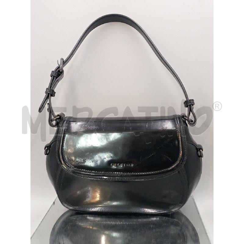 BORSA DONNA CROMIA NERA LUCIDO A SPALLA | Mercatino dell'Usato Moncalieri bengasi 3