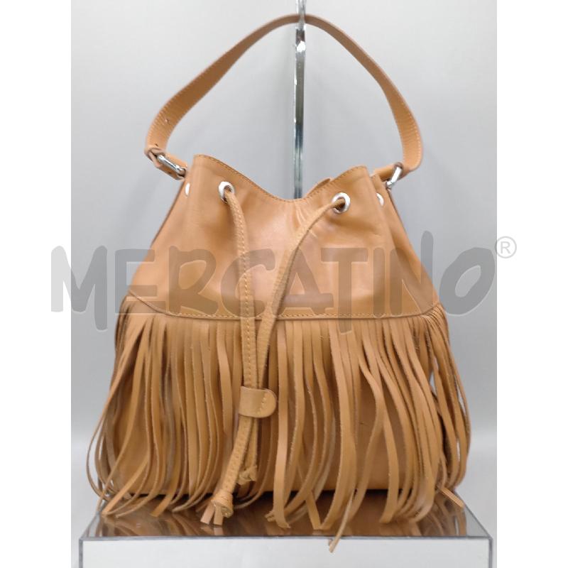 BORSA DONNA DIANA GALLESI BISCOTTO CON FRANGE  | Mercatino dell'Usato Moncalieri bengasi 1