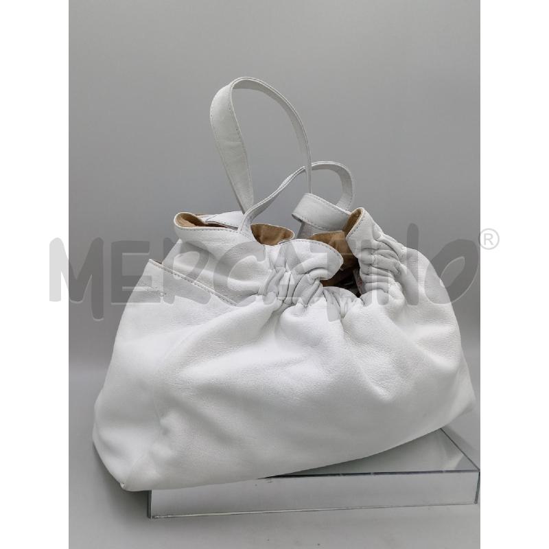 BORSA DONNA ELENA MIRO' BIANCA PELLE | Mercatino dell'Usato Moncalieri bengasi 1