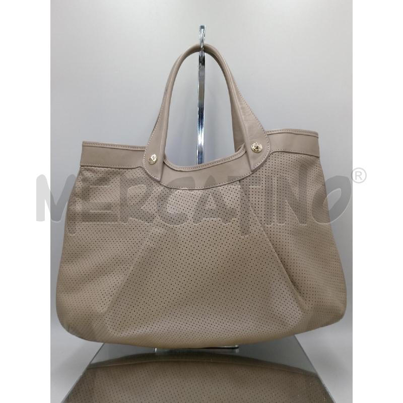 BORSA DONNA EMPORIO ARMANI GRIGIA TRAFORATA CON LOGO  | Mercatino dell'Usato Moncalieri bengasi 2