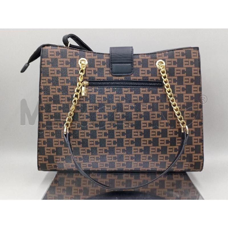 BORSA DONNA ENRICO COVERI MARRONE NERA | Mercatino dell'Usato Moncalieri bengasi 2