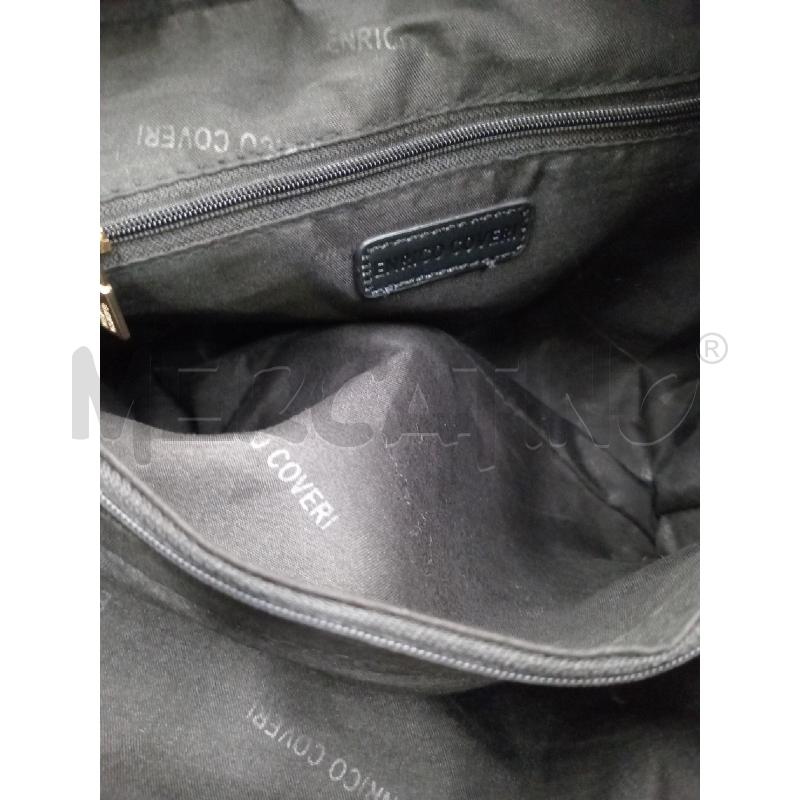 BORSA DONNA ENRICO COVERI MARRONE NERA | Mercatino dell'Usato Moncalieri bengasi 5