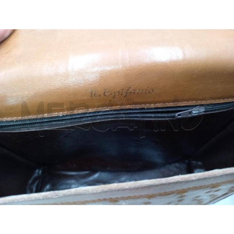 BORSA DONNA EPIFANIO MARRONE PELLE | Mercatino dell'Usato Moncalieri bengasi 5