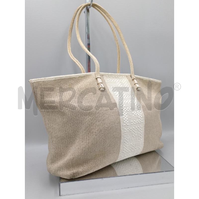 BORSA DONNA FENDI BEIGE DOPPIO TESSUTO CON IMPERFEZIONI  | Mercatino dell'Usato Moncalieri bengasi 1