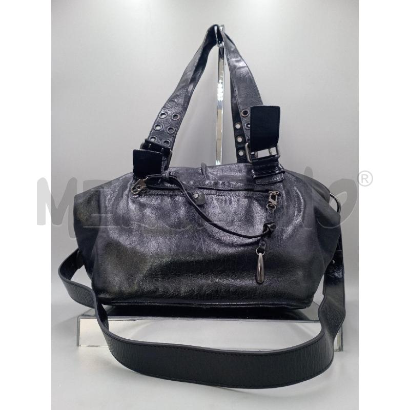 BORSA DONNA FRANCESCO BIASIA NERA PELLE | Mercatino dell'Usato Moncalieri bengasi 1