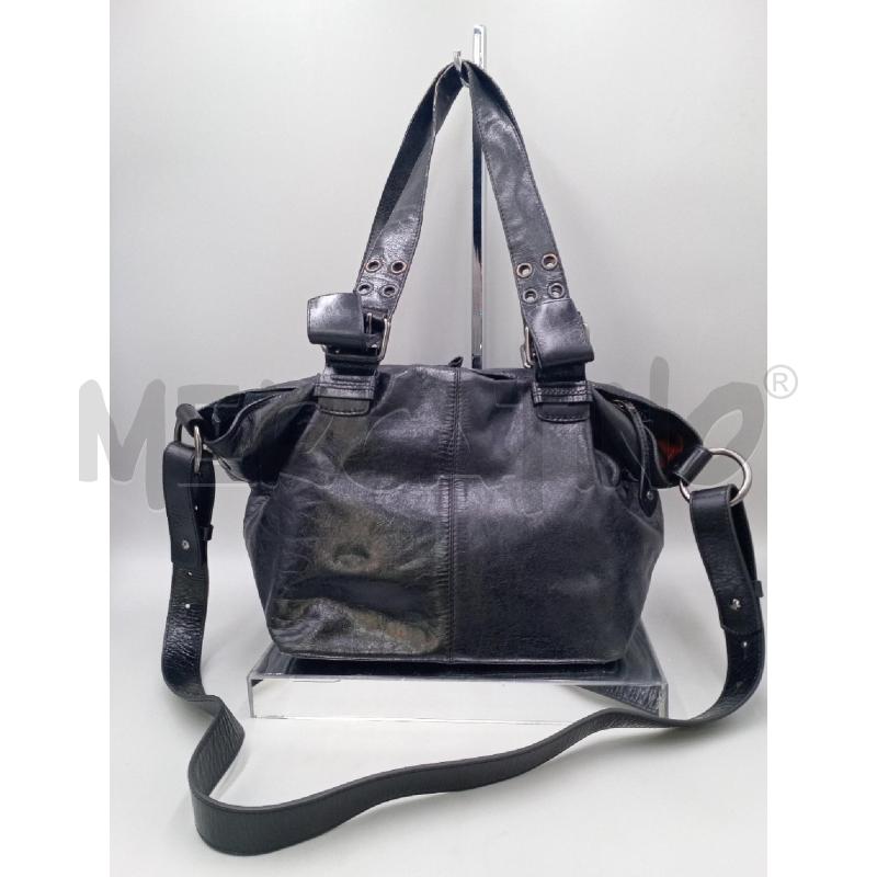 BORSA DONNA FRANCESCO BIASIA NERA PELLE | Mercatino dell'Usato Moncalieri bengasi 2