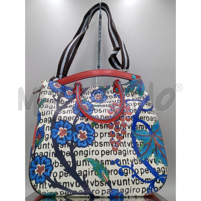 BORSA DONNA GAB'S ROSSO AZZURRO FIORI | Mercatino dell'Usato Moncalieri bengasi 1