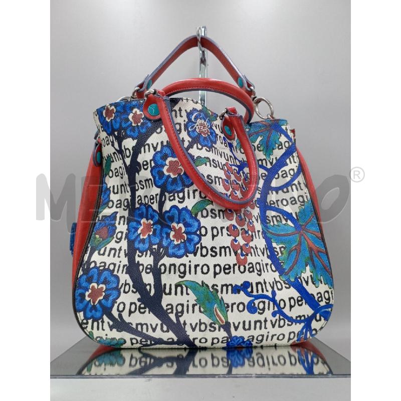 BORSA DONNA GAB'S ROSSO AZZURRO FIORI | Mercatino dell'Usato Moncalieri bengasi 2