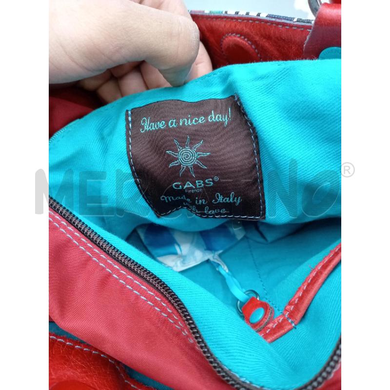 BORSA DONNA GAB'S ROSSO AZZURRO FIORI | Mercatino dell'Usato Moncalieri bengasi 5