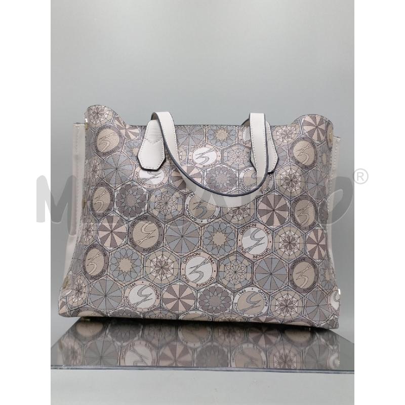 BORSA DONNA GATTINONI BEIGE CON DISEGNI | Mercatino dell'Usato Moncalieri bengasi 2