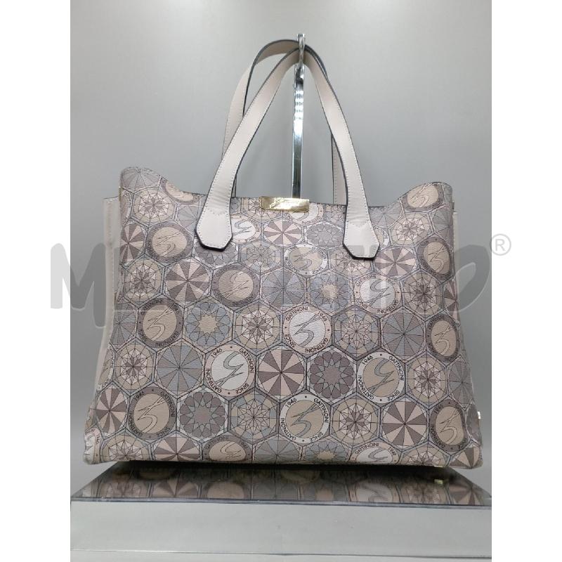 BORSA DONNA GATTINONI BEIGE CON DISEGNI | Mercatino dell'Usato Moncalieri bengasi 3
