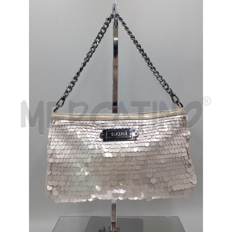 BORSA DONNA GAUDI' BEIGE PAILLETTES | Mercatino dell'Usato Moncalieri bengasi 1