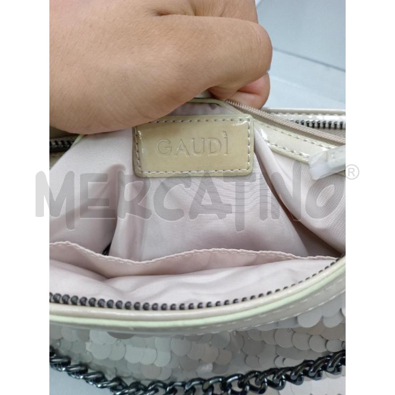 BORSA DONNA GAUDI' BEIGE PAILLETTES | Mercatino dell'Usato Moncalieri bengasi 5