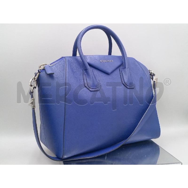 BORSA DONNA GIVENCHY ANTIGONA BLU PELLE COME NUOVA | Mercatino dell'Usato Moncalieri bengasi 1