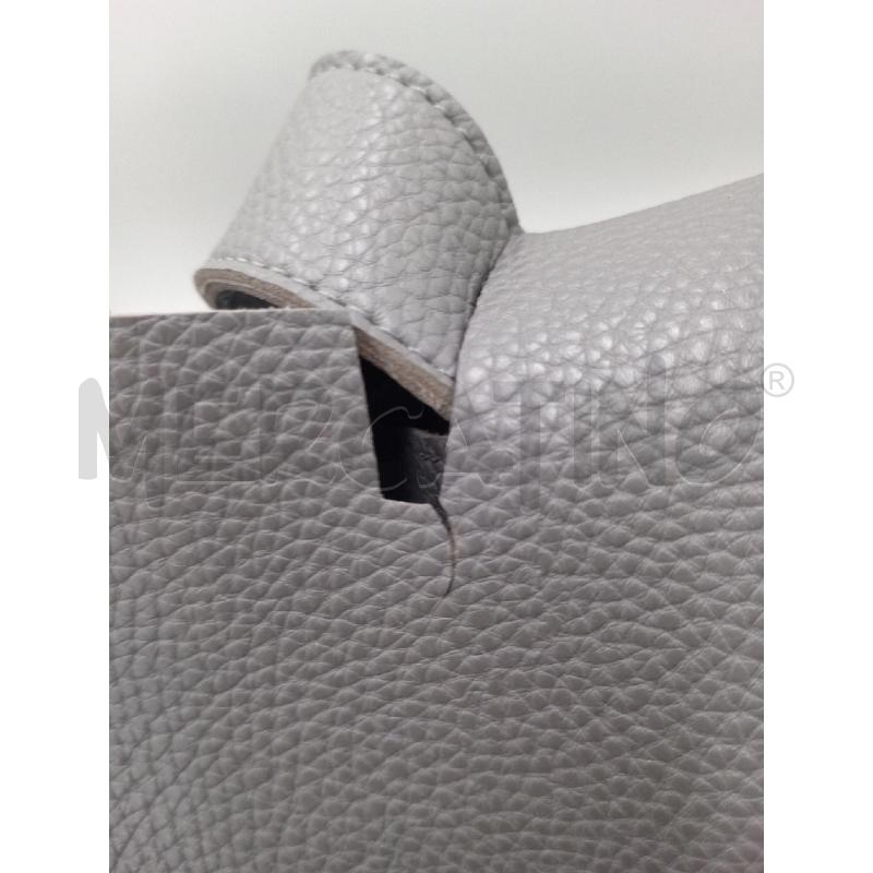 BORSA DONNA GRIGIA PELLE | Mercatino dell'Usato Moncalieri bengasi 4
