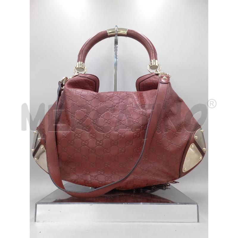 BORSA DONNA GUCCI INDY PELLE BORDEAUX LOGATA | Mercatino dell'Usato Moncalieri bengasi 2