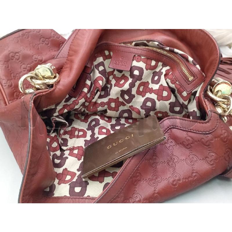 BORSA DONNA GUCCI INDY PELLE BORDEAUX LOGATA | Mercatino dell'Usato Moncalieri bengasi 3