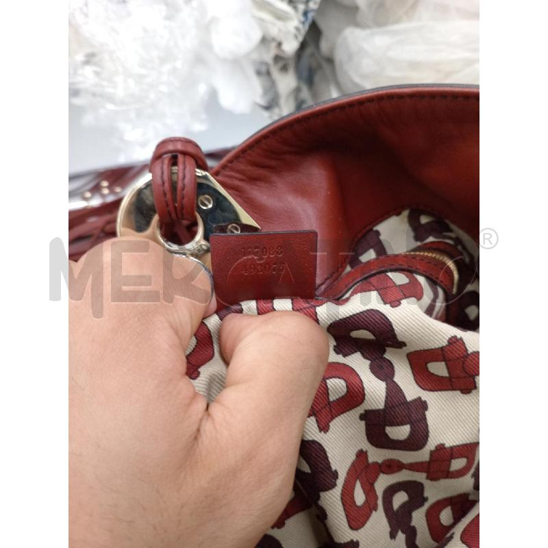 BORSA DONNA GUCCI INDY PELLE BORDEAUX LOGATA | Mercatino dell'Usato Moncalieri bengasi 5