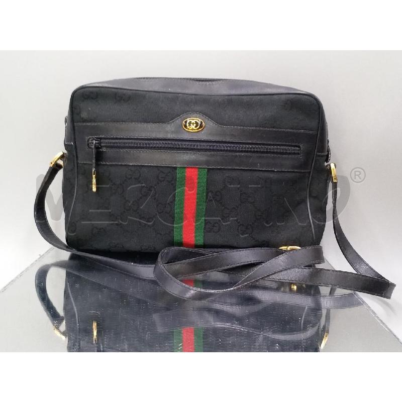 BORSA DONNA GUCCI OPHIDIA NERA INTESSUTO TRACOLLA | Mercatino dell'Usato Moncalieri bengasi 1