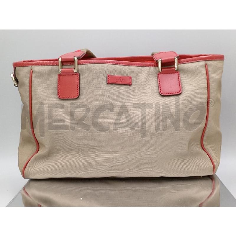 BORSA DONNA GUCCI TESSUTO VERDE INTERNO ROSSO | Mercatino dell'Usato Moncalieri bengasi 1