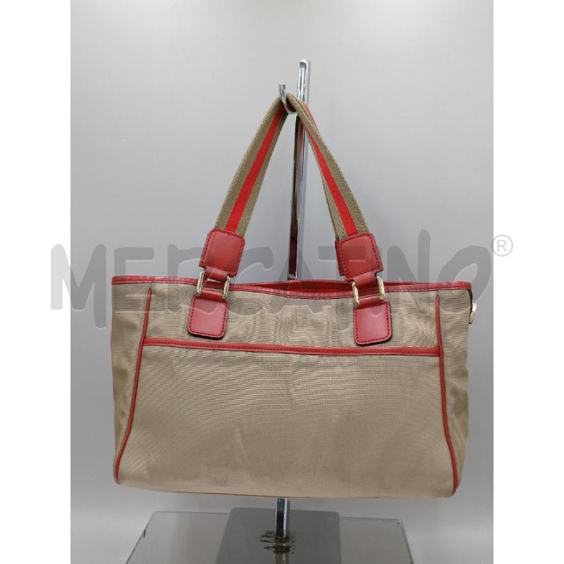 BORSA DONNA GUCCI TESSUTO VERDE INTERNO ROSSO | Mercatino dell'Usato Moncalieri bengasi 3