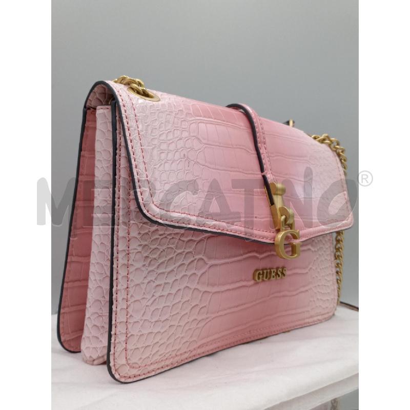 BORSA DONNA GUESS ROSA CON TRACOLLA DORATA | Mercatino dell'Usato Moncalieri bengasi 4