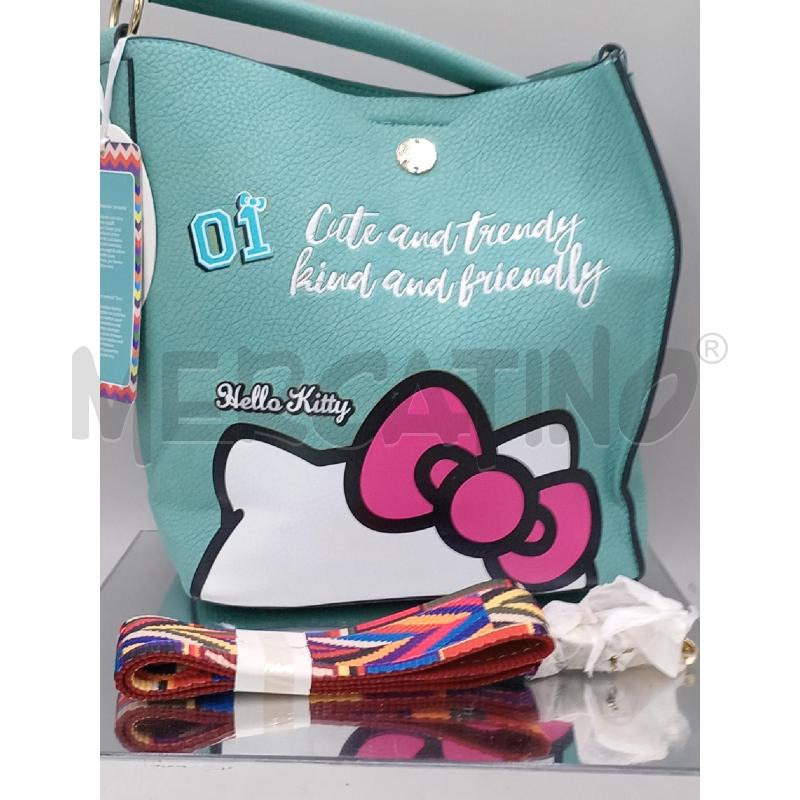 BORSA DONNA HELLO KITTY VERDE  | Mercatino dell'Usato Moncalieri bengasi 4