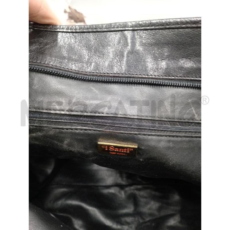 BORSA DONNA I SANTI NERA PELLE SHOPPER | Mercatino dell'Usato Moncalieri bengasi 5