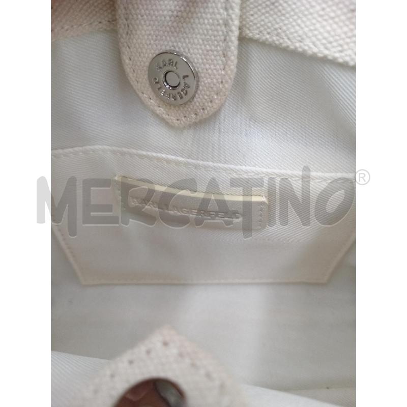 BORSA DONNA KARL LAGERFIELD BIANCA | Mercatino dell'Usato Moncalieri bengasi 5