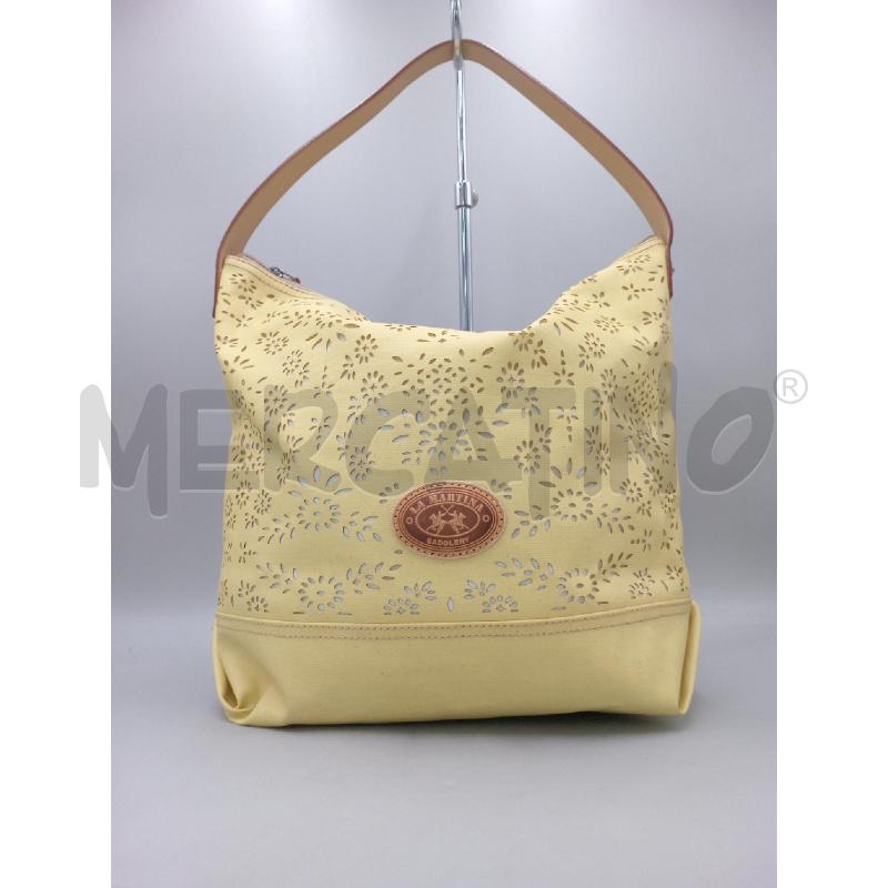 BORSA DONNA LA MARTINA GIALLA TRAFORATA | Mercatino dell'Usato Moncalieri bengasi 1