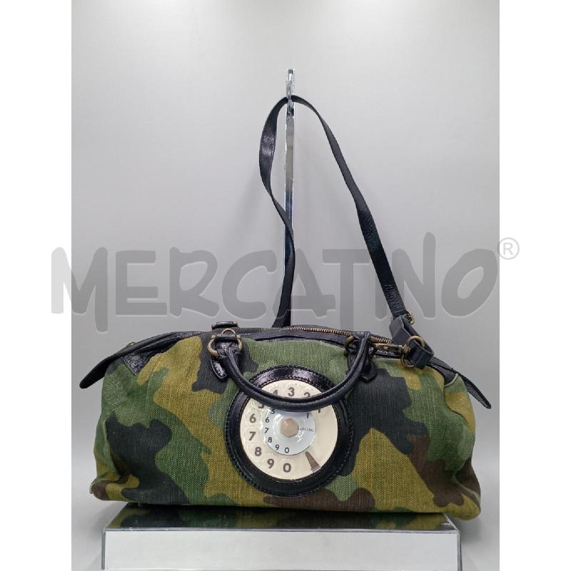 BORSA DONNA LA TILDE MIMETICA VERDE CON TELEFONO | Mercatino dell'Usato Moncalieri bengasi 1