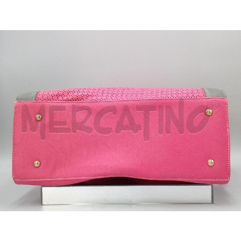 BORSA DONNA LE PANDORINE ROSA GRIGIO | Mercatino dell'Usato Moncalieri bengasi 4