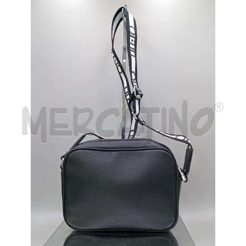 BORSA DONNA LIU JO NERA TRACOLLA SCRITTA BIANCA | Mercatino dell'Usato Moncalieri bengasi 2