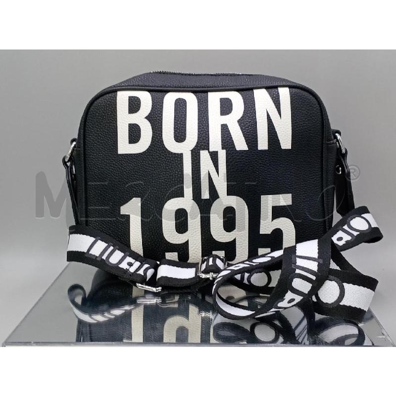 BORSA DONNA LIU JO NERA TRACOLLA SCRITTA BIANCA | Mercatino dell'Usato Moncalieri bengasi 3