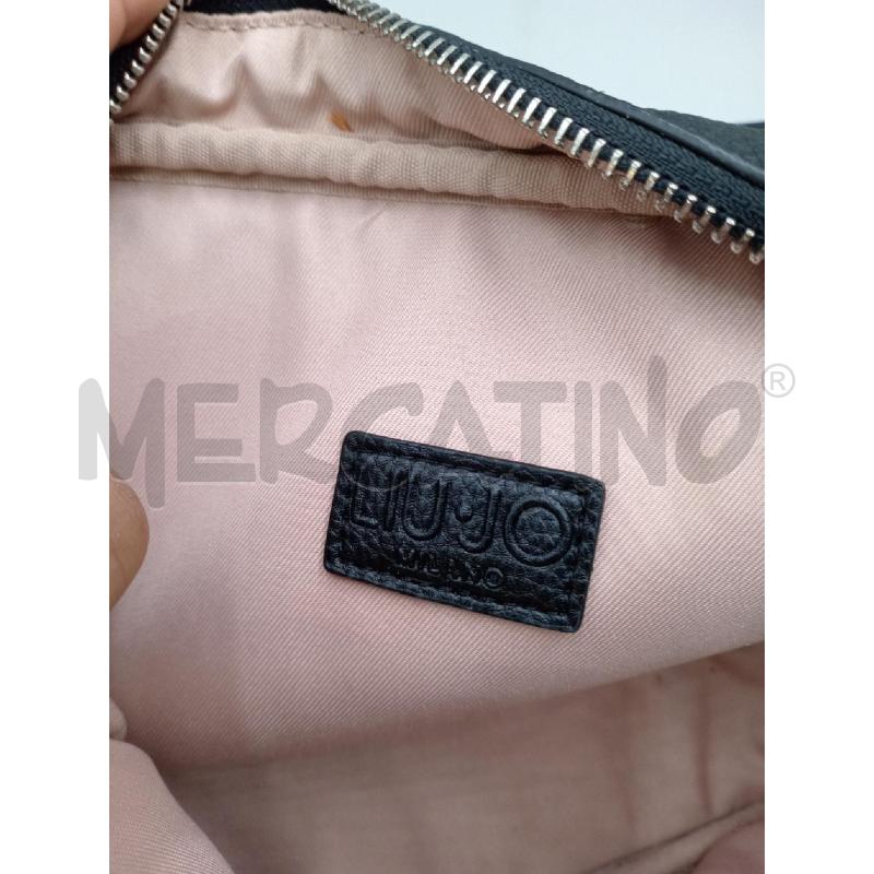 BORSA DONNA LIU JO NERA TRACOLLA SCRITTA BIANCA | Mercatino dell'Usato Moncalieri bengasi 5